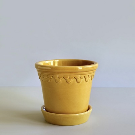 Copenhagen glazed 16, yellow amber