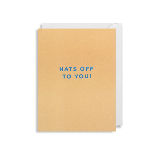 Hats off to you, mini card