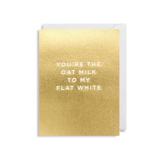 Flat white, mini card