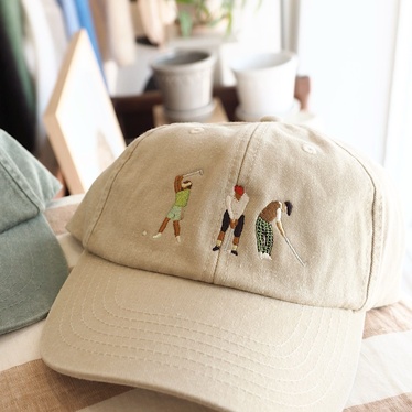 Golfers Cap Vintage Sand , lippis