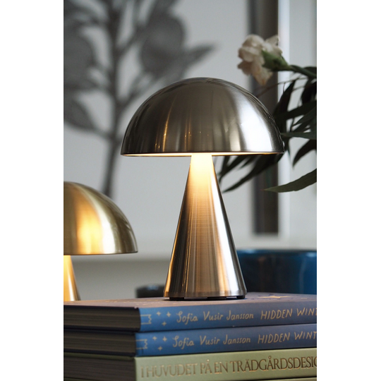 Mush Portable lamp Steel, ladattava valaisin
