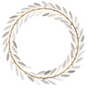 Wreath Olive Leaf, metallinen kranssi - Image 2