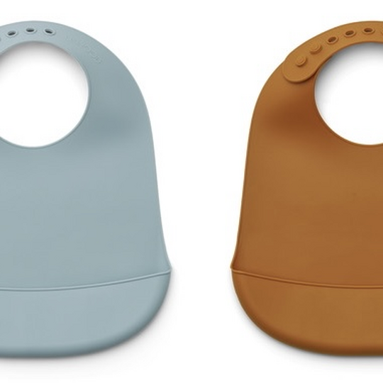 Silikoniset ruokalaput 3-pack, blue mix
