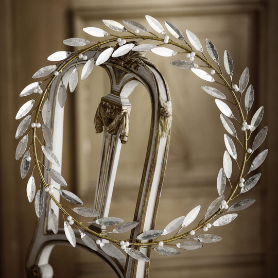 Wreath Olive Leaf, metallinen kranssi - Image 3