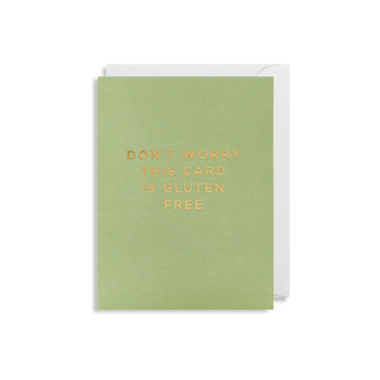Gluten free, mini card