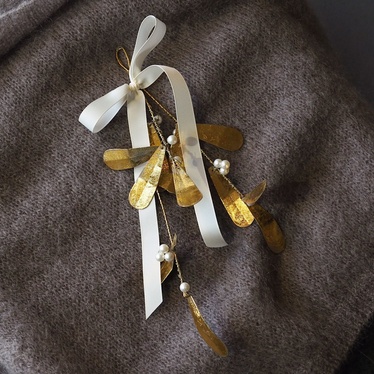 Mistletoe small golden, kultainen mistelinoksa