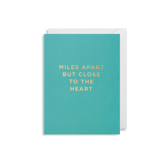 Miles apart, mini card