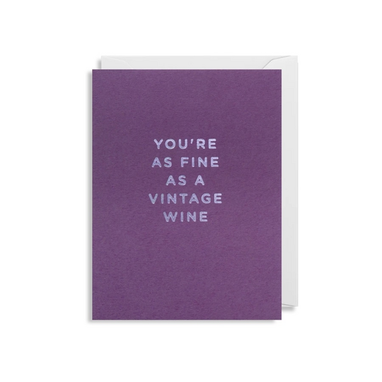 Vintage wine, mini card