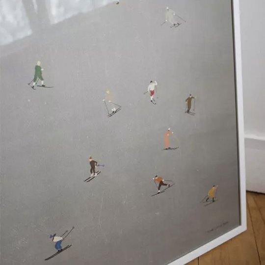 Skiers, poster