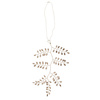 Beaded ornament twig, metallikoriste