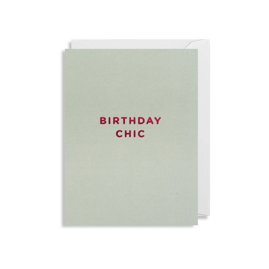 Birthday chic, mini card