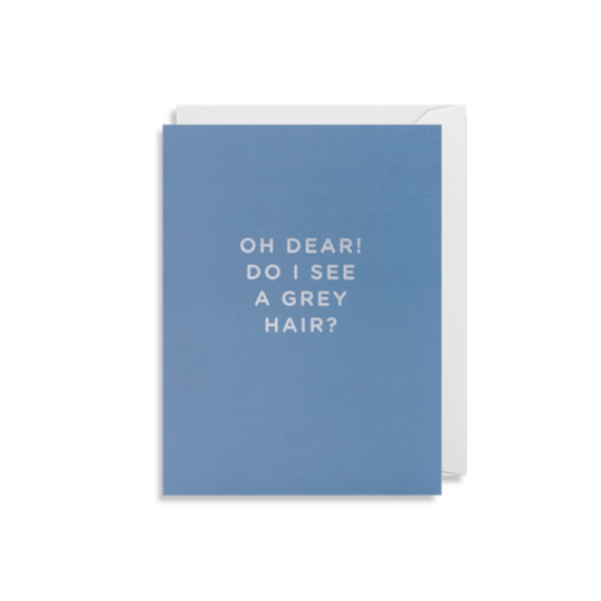Grey hair, mini card