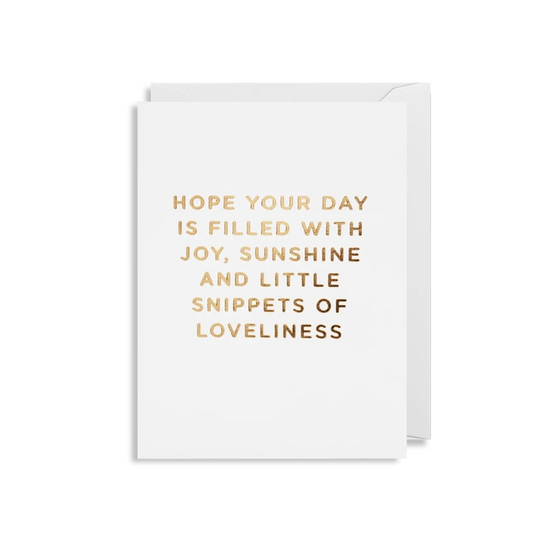 Snippets of loveliness, mini card