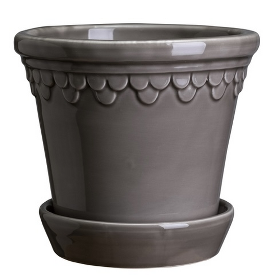 Copenhagen glazed 14, pearl grey - Image 3