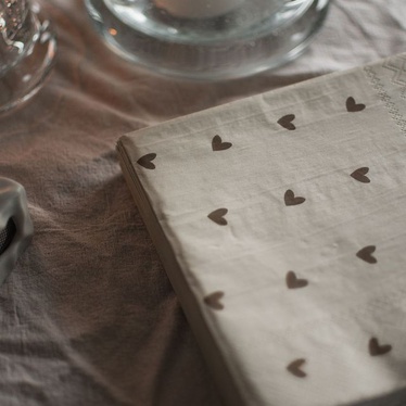 Heart napkin, servetit