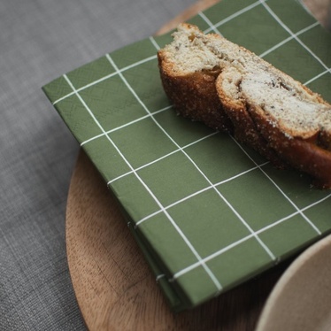 Square Green napkin, servetit
