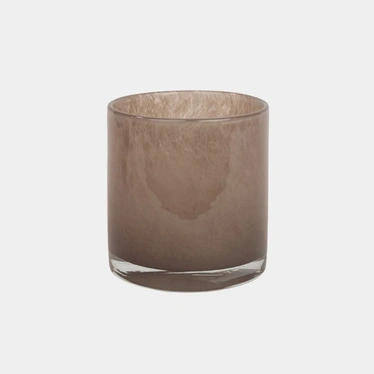 Nilla lasilyhty 12 cm, grey-brown