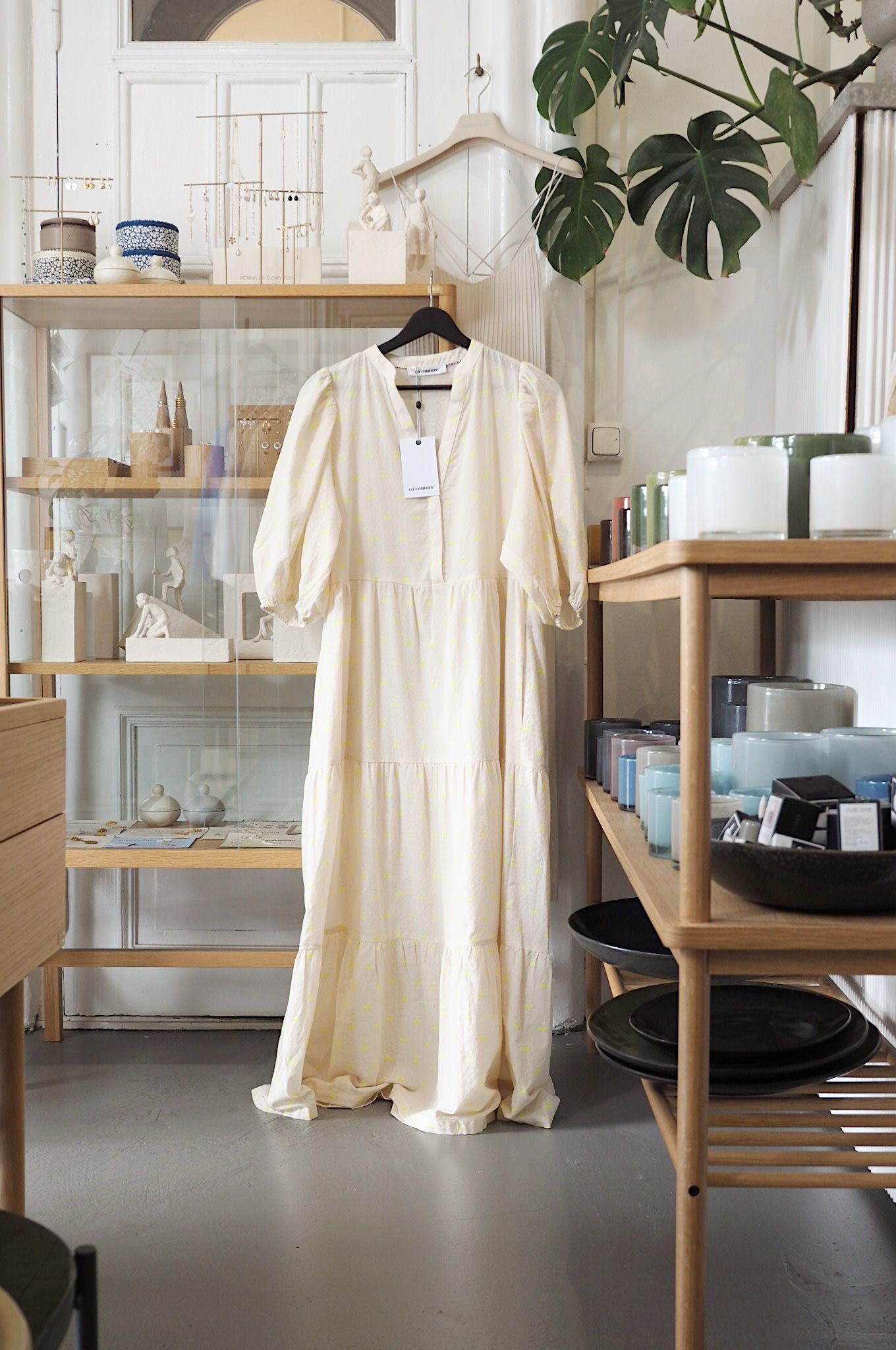 Floor dress Cherry Yellow, M